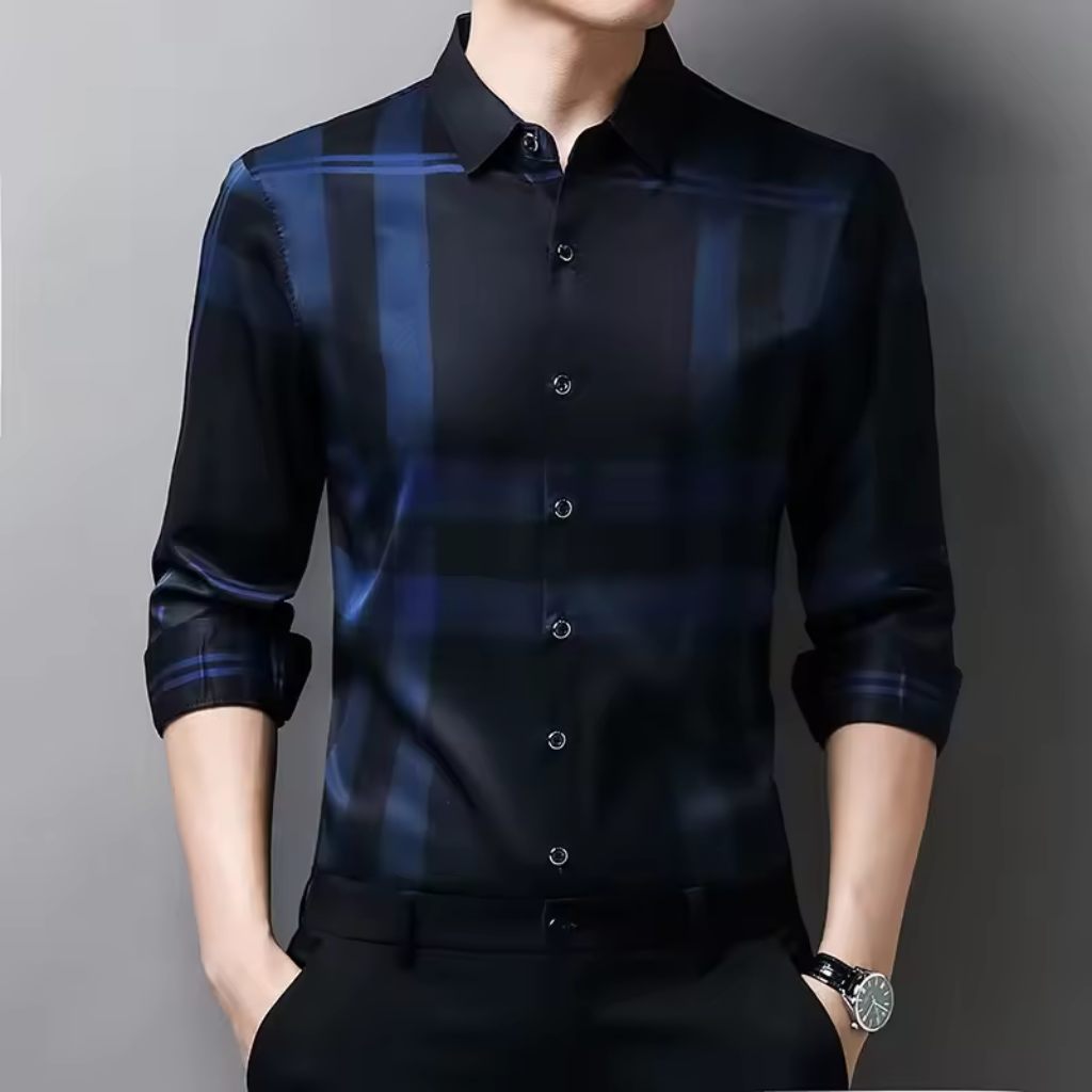 Camisa Social de Seda Xadrez Lorennzi 2