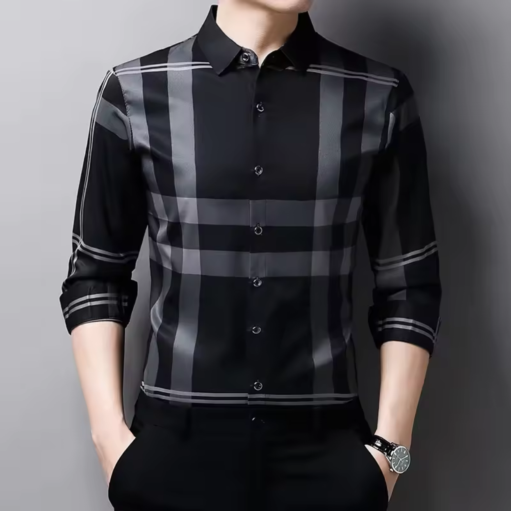Camisa Social de Seda Xadrez Lorennzi 5