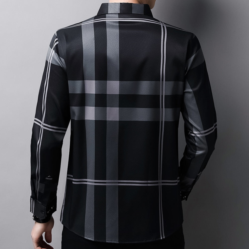Camisa Social de Seda Xadrez Lorennzi 6