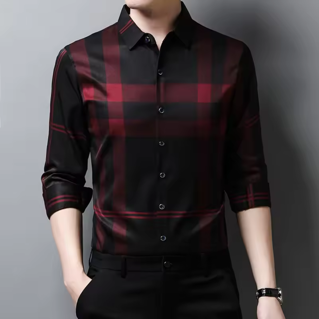 Camisa Social de Seda Xadrez Lorennzi 7