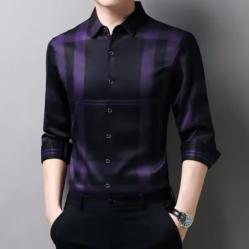 Camisa Social de Seda Xadrez Lorennzi 8