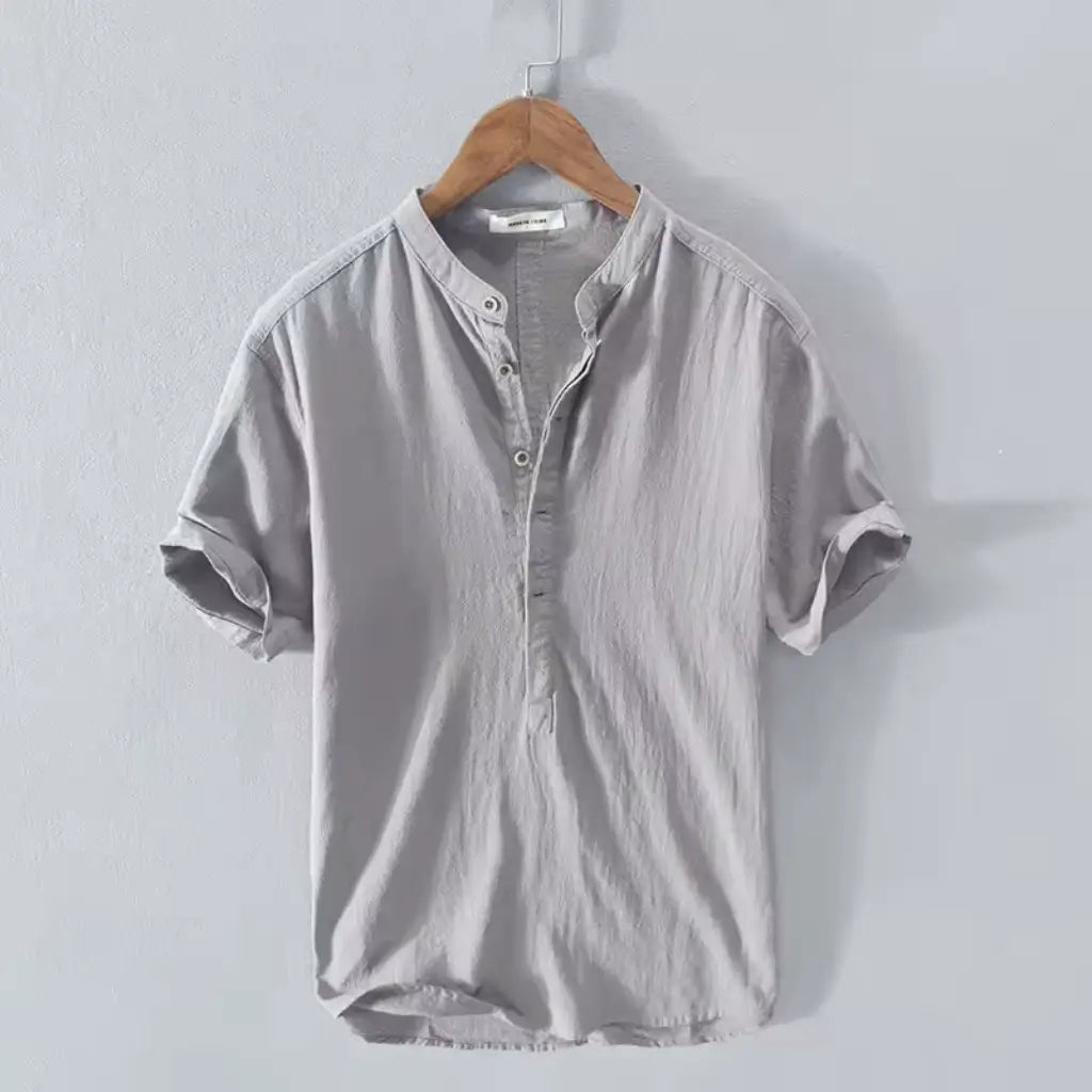 Camisa de Linho Masculina Lorennzi Azure 5