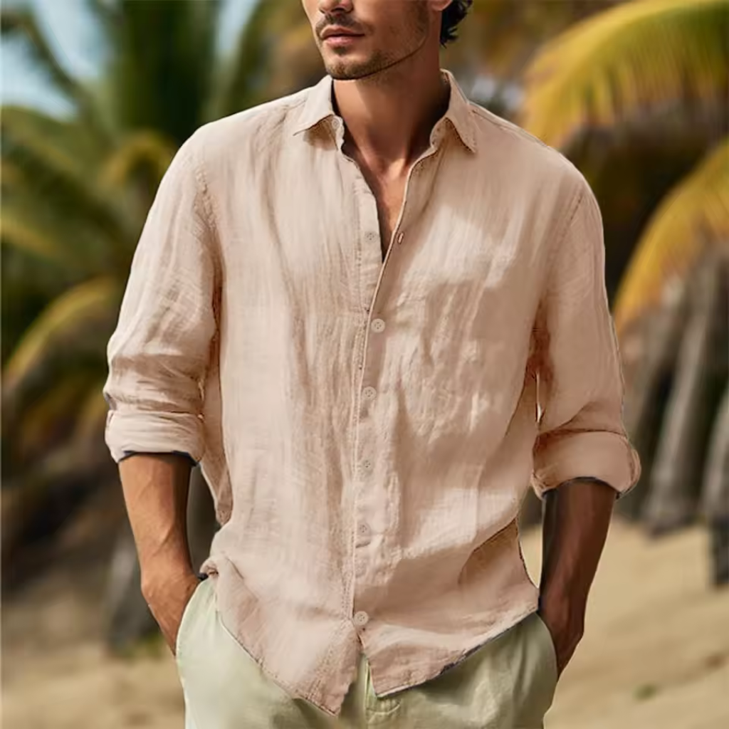 Camisa de Linho Masculina Lorennzi Capri 3