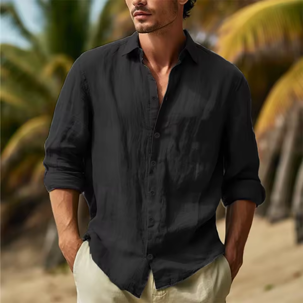 Camisa de Linho Masculina Lorennzi Capri 4