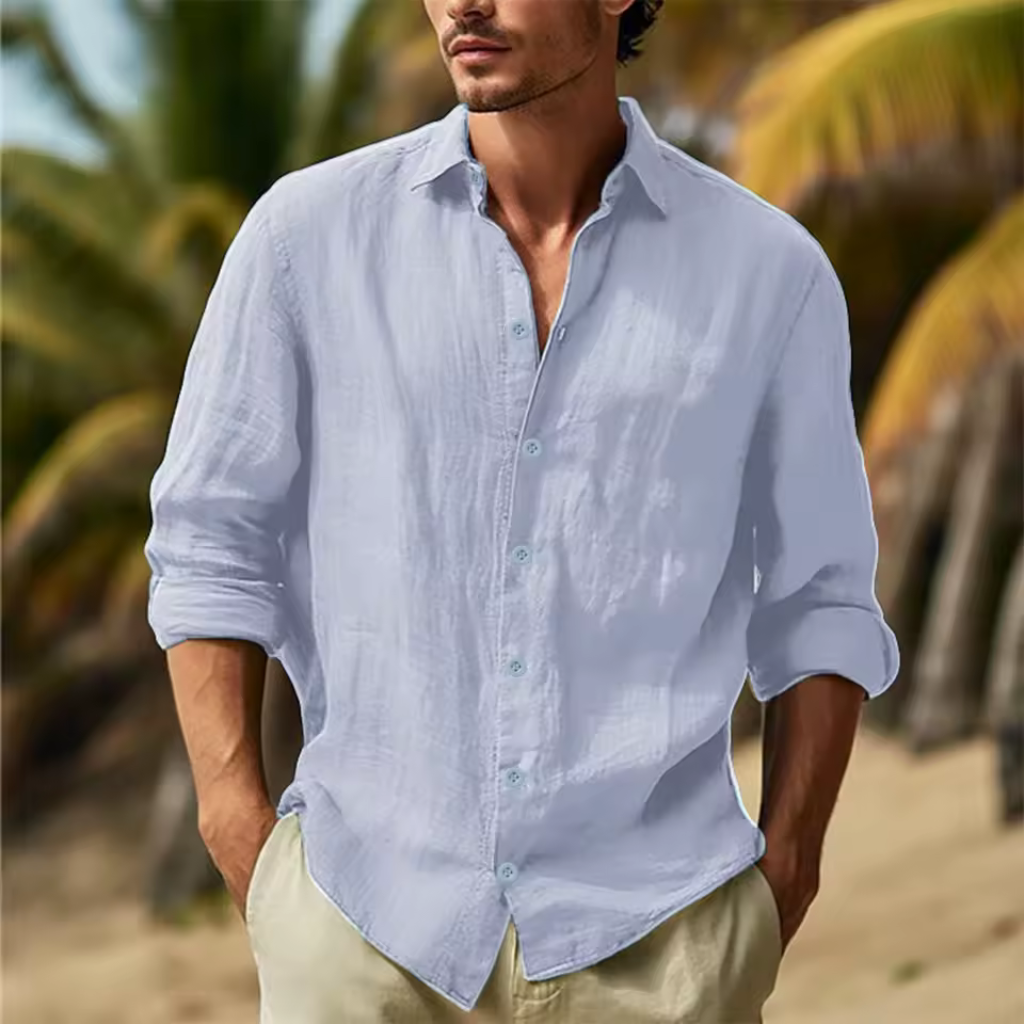 Camisa de Linho Masculina Lorennzi Capri 5