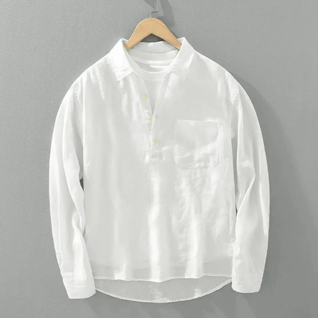 Camisa de Linho Masculina Lorennzi Casual 3
