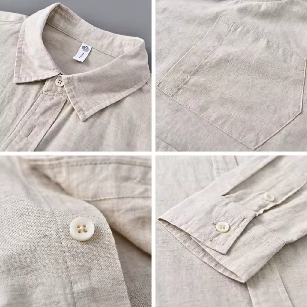 Camisa de Linho Masculina Lorennzi Duna 7