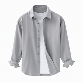 Camisa de Linho Masculina Lorennzi Grigio