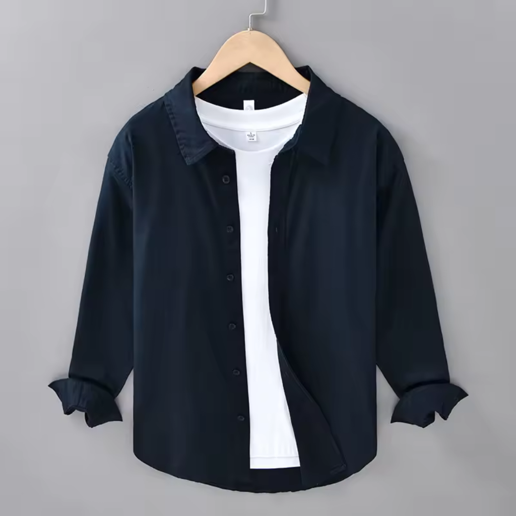 Camisa de Linho Masculina Lorennzi Grigio 6