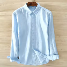 Camisa de Linho Masculina Lorennzi Italy 3