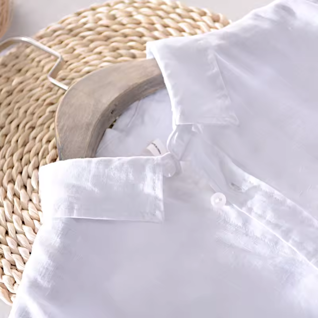 Camisa de Linho Masculina Lorennzi Italy 6