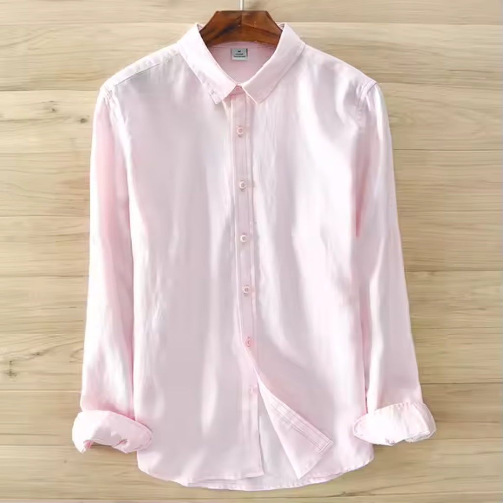 Camisa de Linho Masculina Lorennzi Italy 7