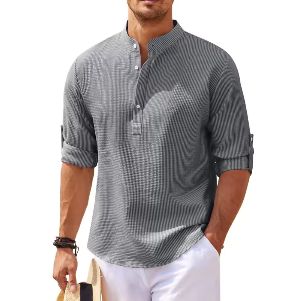 Camisa de Linho Masculina Lorennzi Mare 5