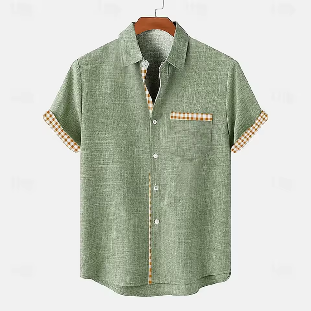 Camisa de Linho Masculina Lorennzi Marino 2