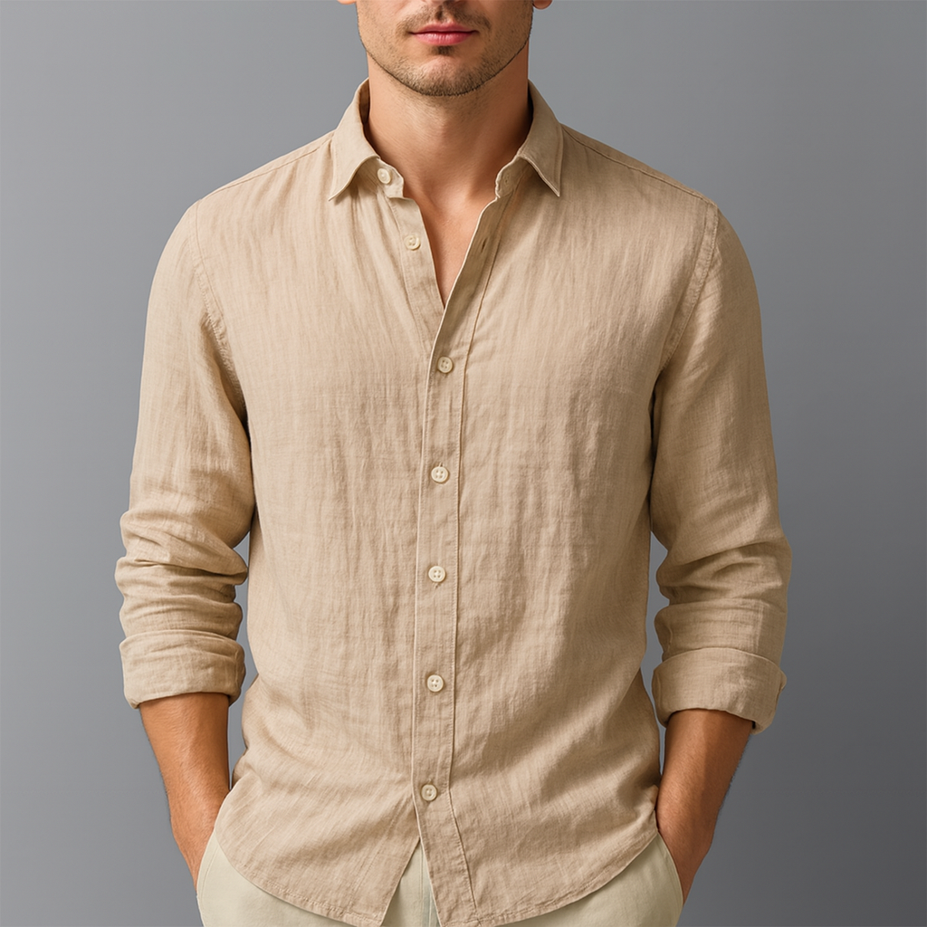 Camisa de Linho Masculina Lorennzi Santorini 2