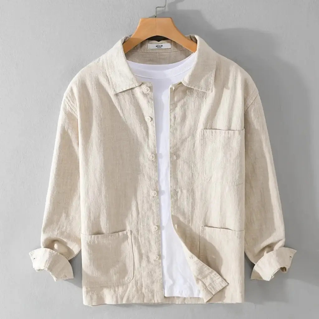 Camisa de Linho Masculina Lorennzi Satori 4