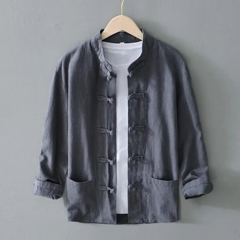 Camisa de Linho Masculina Lorennzi Shiro 7