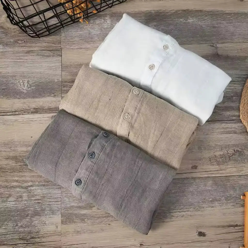 Camisa de Linho Masculina Lorennzi Venezia 3