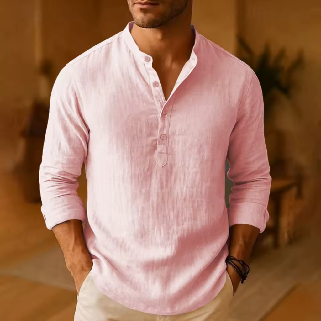 Camisa de Linho Masculina Lorennzi Verona 5