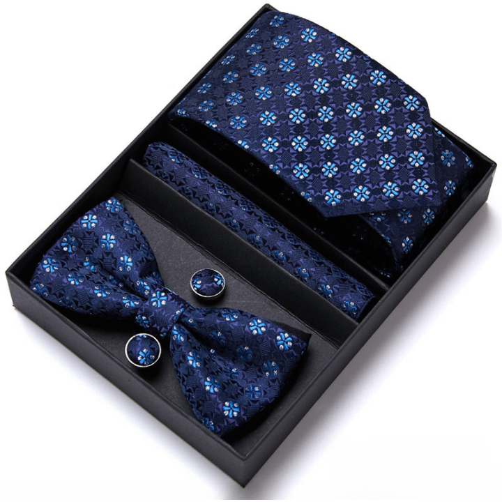 Conjunto Premium de Gravata Estampada Ferretti 3