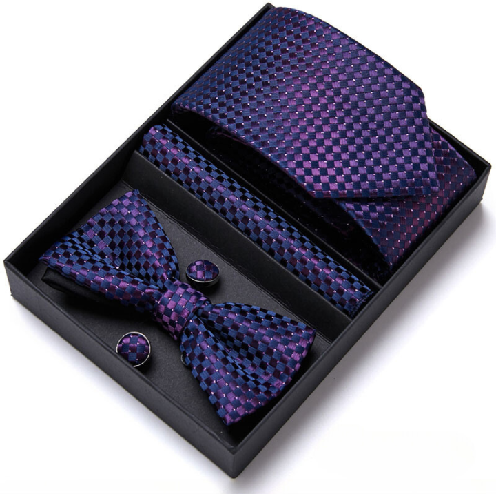 Conjunto Premium de Gravata Estampada Ferretti 7