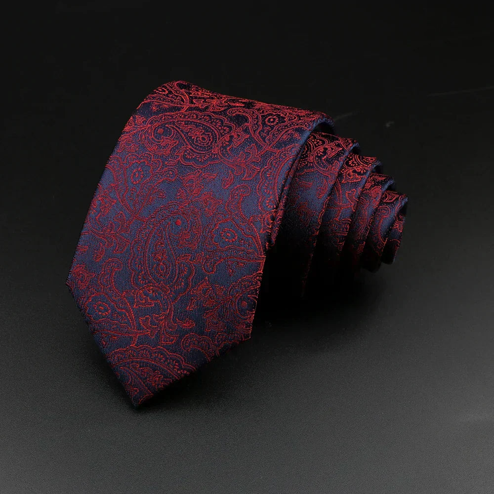 Gravata Estampada Floral Roman 17