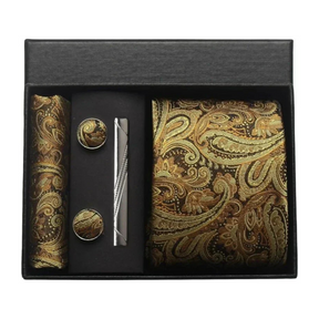 Gravata Estampada Lorennzi Conjunto de Seda 28