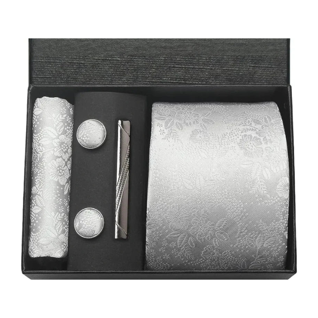 Gravata Estampada Lorennzi Conjunto de Seda 29