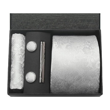 Gravata Estampada Lorennzi Conjunto de Seda 29