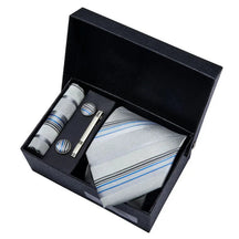 Gravata Listrada Conjunto de Seda Lorennzi 12