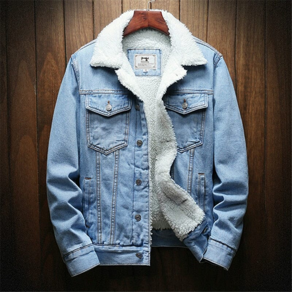 Jaqueta Jeans Masculina Forrada em Lã Lorennzi 3