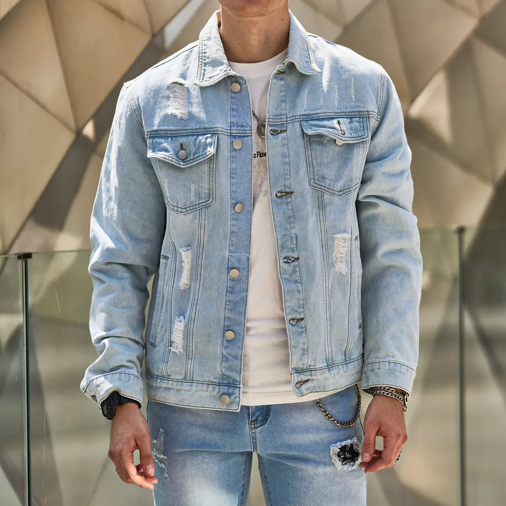 Jaqueta Jeans Masculina Lorennzi Surge