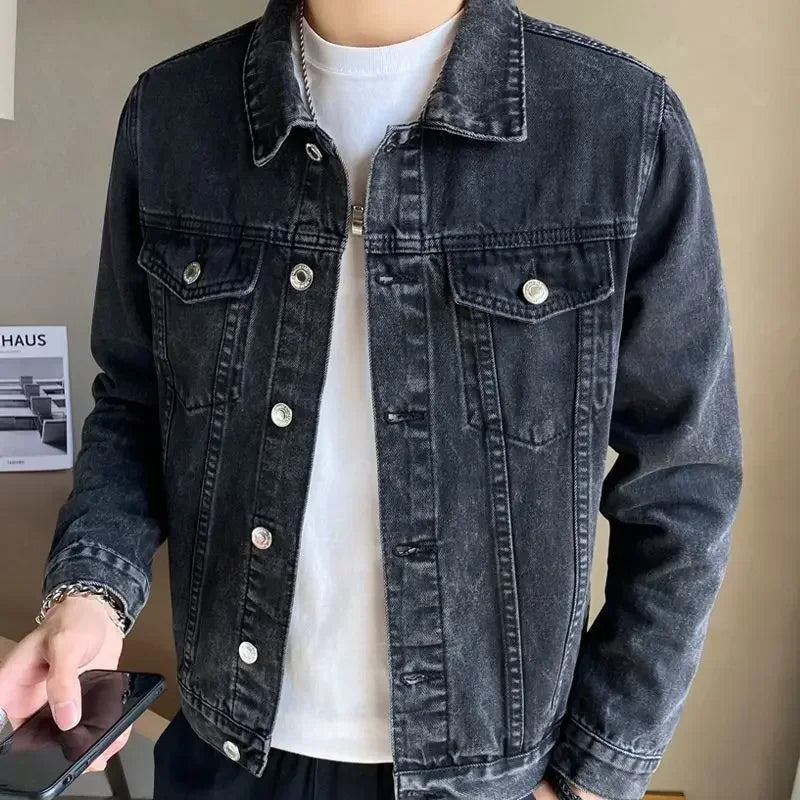 Jaqueta Jeans Masculina Lorennzi com Botões