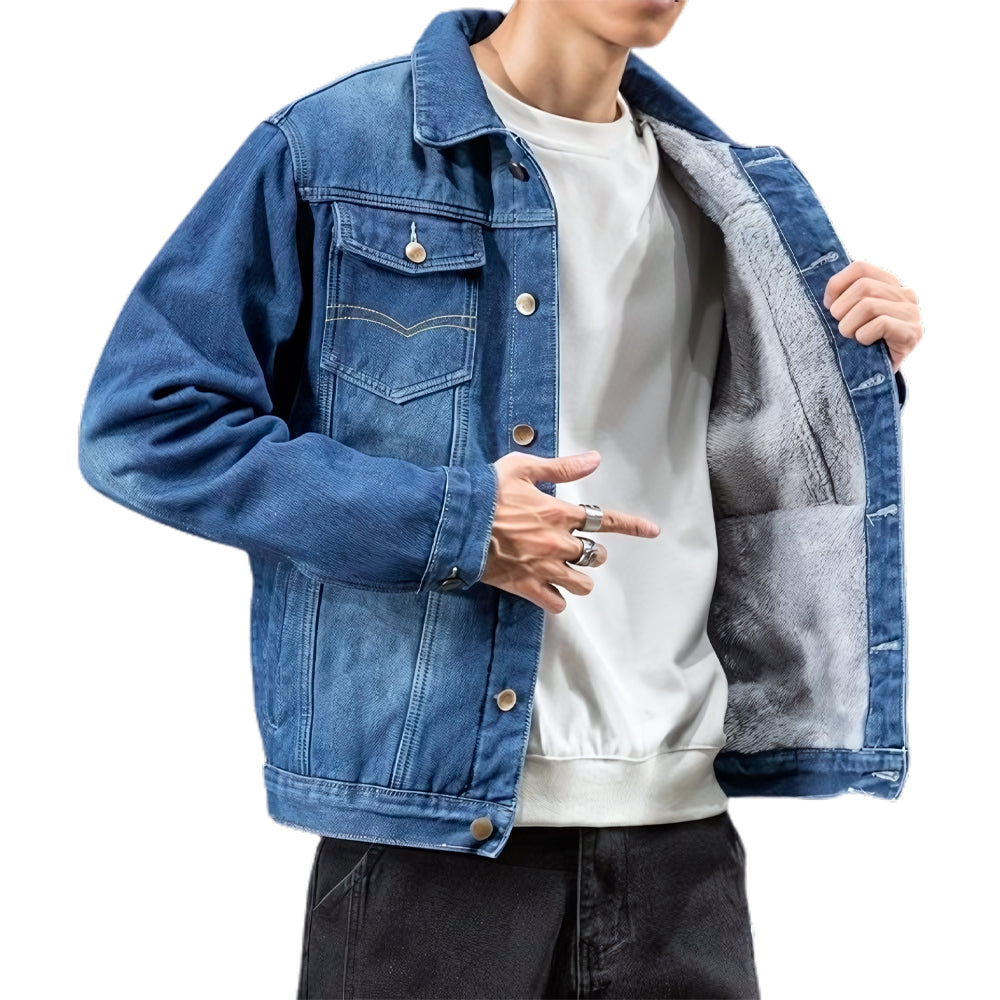 Jaqueta Masculina Jeans Acolchoado Lorennzi Stone