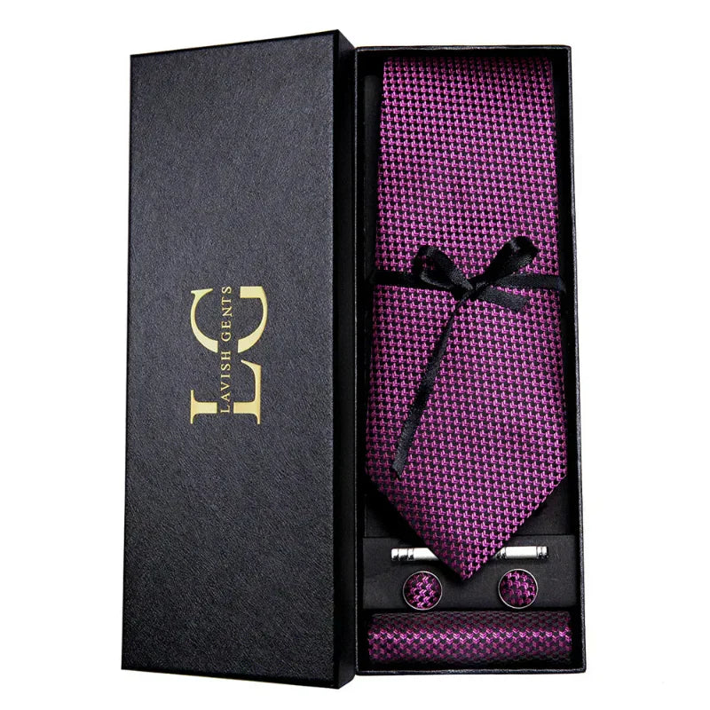 Kit Gravata Estampada de Seda Vitale Lorennzi 10