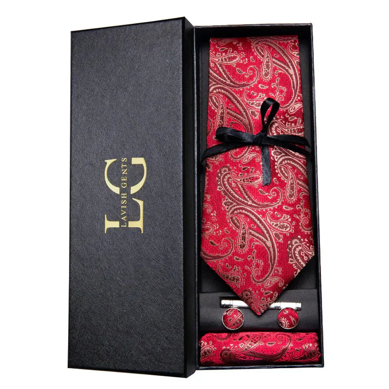 Kit Gravata Estampada de Seda Vitale Lorennzi 14
