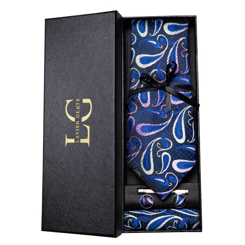 Kit Gravata Estampada de Seda Vitale Lorennzi 16