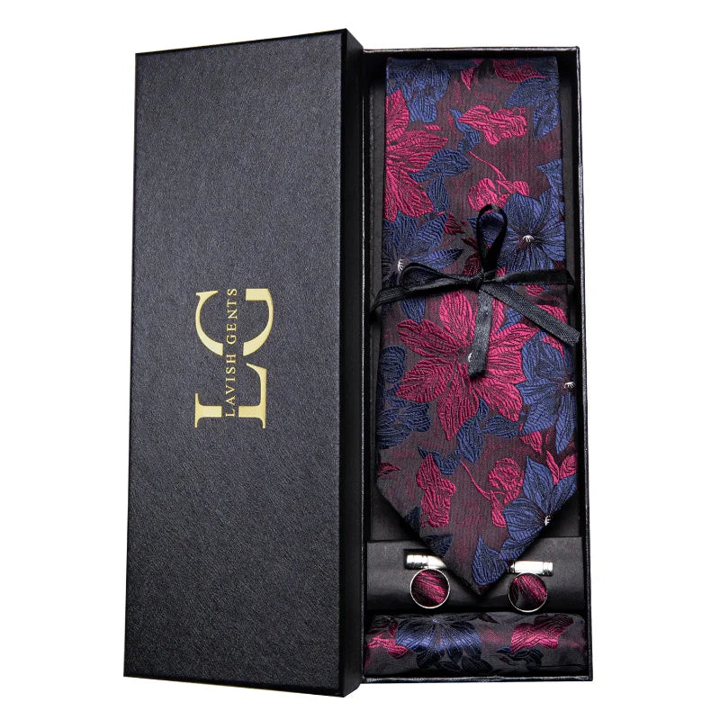 Kit Gravata Estampada de Seda Vitale Lorennzi 17