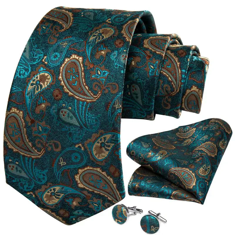 Kit Gravata Estampada de Seda Vitale Lorennzi 2