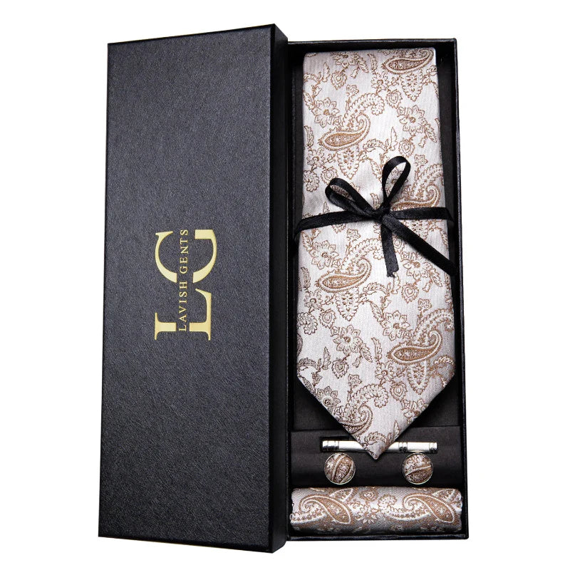 Kit Gravata Estampada de Seda Vitale Lorennzi 27
