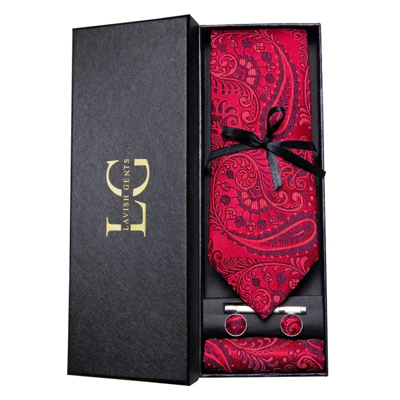 Kit Gravata Estampada de Seda Vitale Lorennzi 29