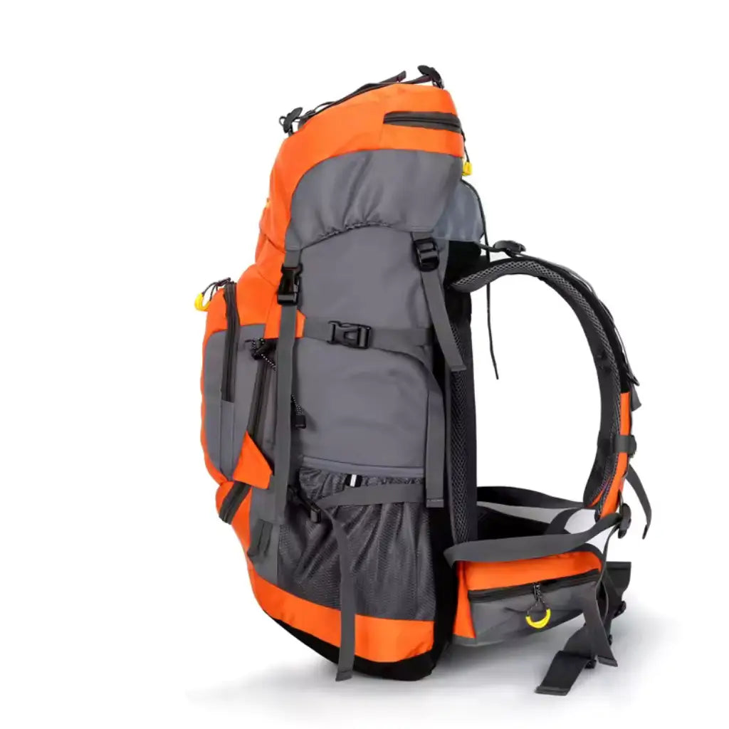 Mochila-Cargueira-Impermeavel-Lorennzi-60L-Laranja-Lado