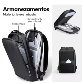 Mochila Executiva Impermeável Notebook 15.6" USB Lorennzi 7