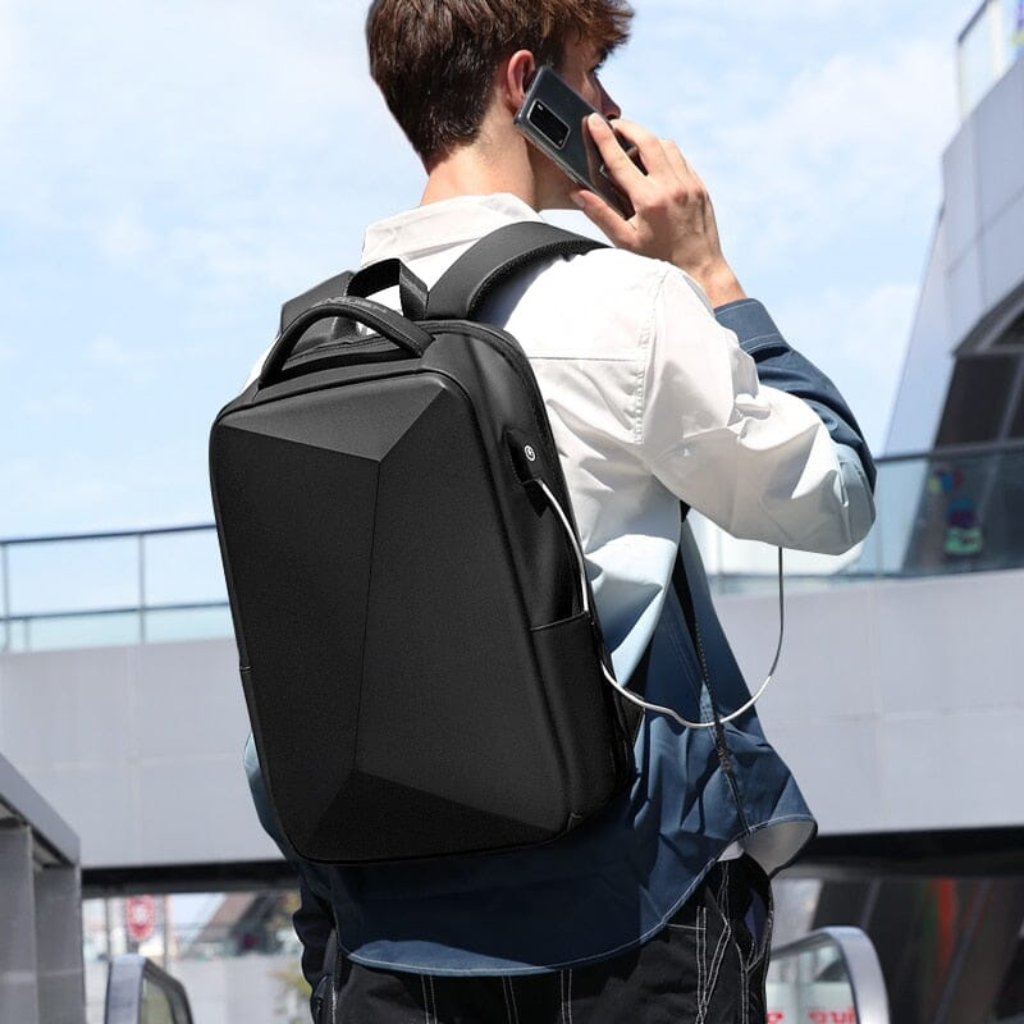Mochila Executiva Porta USB Expansível Lorennzi 2