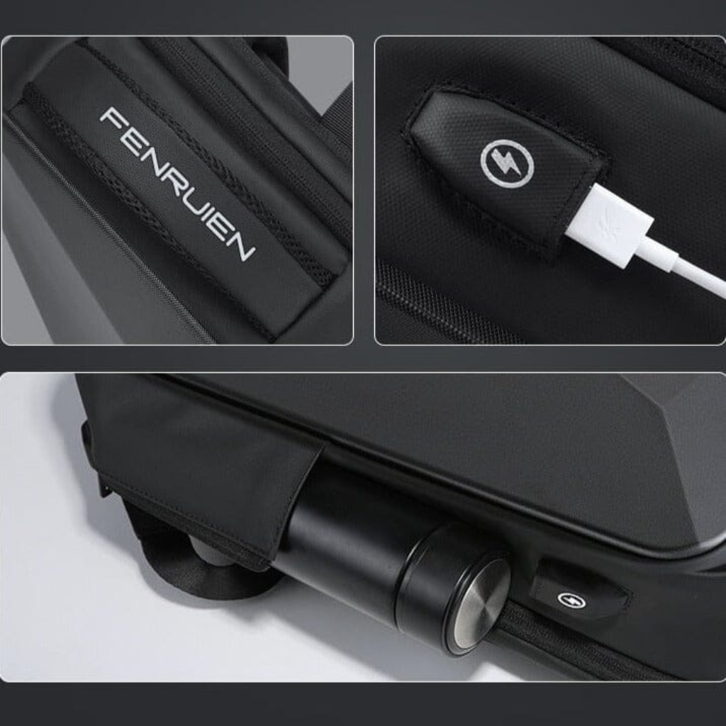 Mochila Executiva Porta USB Expansível Lorennzi 4