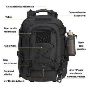 Mochila Tática 60 Litros Combat Lorennzi 5