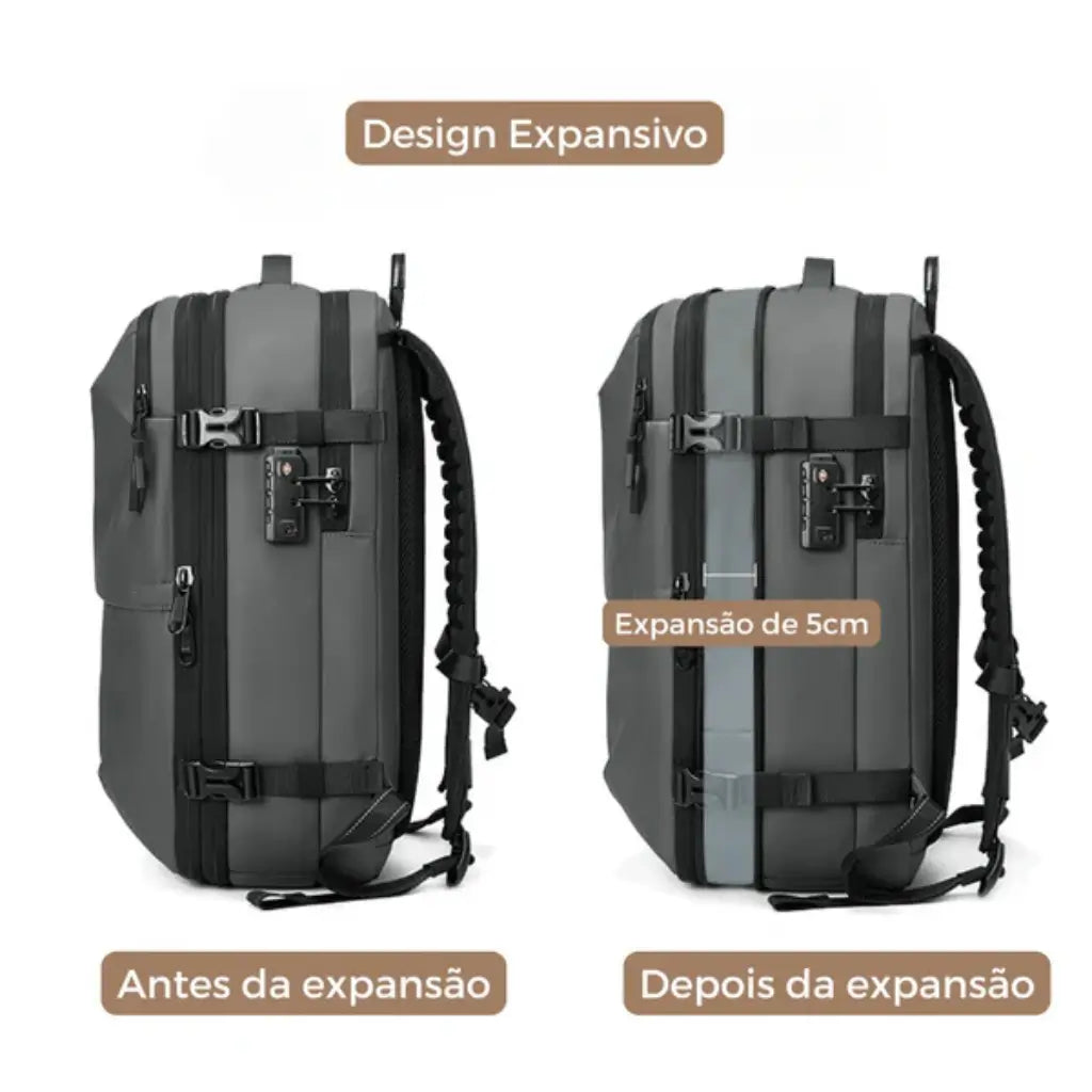 Mochila de Viagem Compressão à Vácuo + Bomba Lorennzi 4