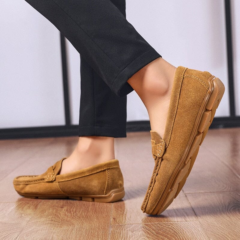 Sapato Mocassim Masculino de Camurça Lorennzi 10
