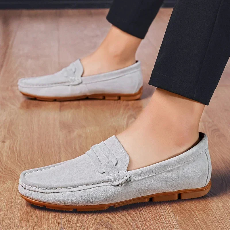 Sapato Mocassim Masculino de Camurça Lorennzi 15