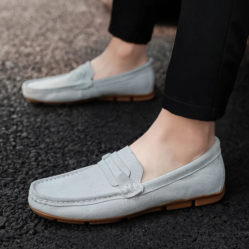 Sapato Mocassim Masculino de Camurça Lorennzi 17